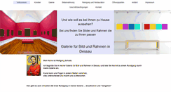 Desktop Screenshot of galerie-fuer-bild-und-rahmen.com