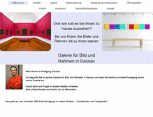 Tablet Screenshot of galerie-fuer-bild-und-rahmen.com
